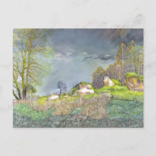 Voorjaarsstorm Briefkaart (Voorkant)