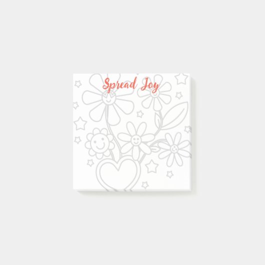 Voorjaarstijd - Spread Joy Post-it® Notes (Voorkant)