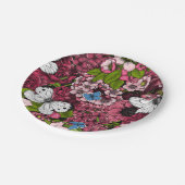 Voorjaarstuin 2 papieren bordje (Gekanteld)