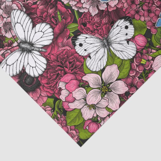 Voorjaarstuin 2 tissuepapier (Detail)