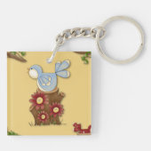 Voorjaarsvogels Sleutelhanger (Achterkant)