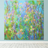 Voorjaarsweide van het spoor canvas afdruk (Insitu (Houten vloer))