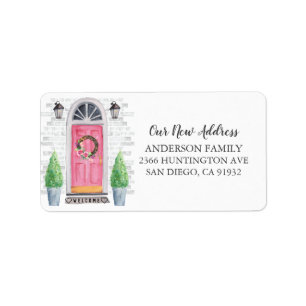 Voorkant Nieuw adres Terug Adres Terug Label