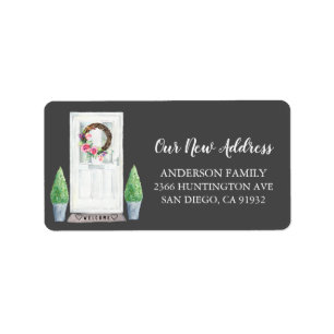 Voorkant Nieuw adres Terug Adres Terug Label