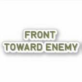 VOORKANT RICHTING VIJAND STICKER (Voorkant)