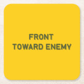 VOORKANT RICHTING VIJAND VIERKANTE KARTONNEN ONDERZETTER (Voorkant)