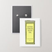 Voorkant uitzicht van extra vierge olijfolie blik button (Voorkant / Achterkant)