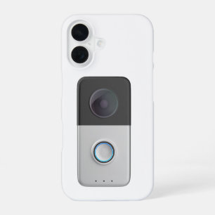 Voorkant uitzicht van smart video deurbel iPhone 16 hoesje