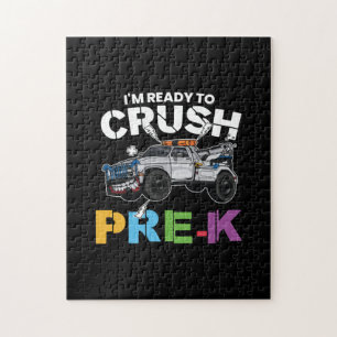 Voorkleuter klaar voor de kleuterschool legpuzzel