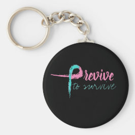 Voorkomen op overleven sleutelhanger