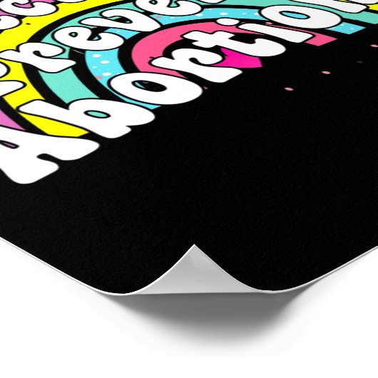 Voorkomen van abortussen Feminist Funny Pro Choice Poster (Hoek)