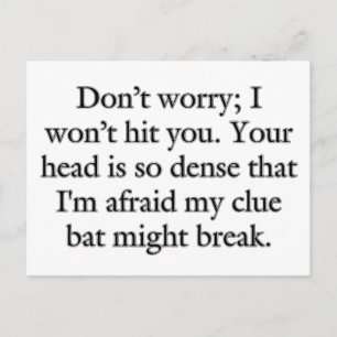 Voorkomen van geweld: Ga weg en ik zal je niet hat Briefkaart