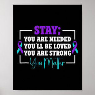 Voorkomen van zelfmoord Bewustzijn van zelfmoord 1 Poster