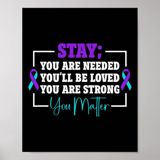 Voorkomen van zelfmoord Bewustzijn van zelfmoord 1 Poster (Voorkant)