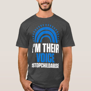 Voorkoming kindermisbruik stoppen Maand Awareness T-shirt