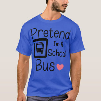 Voorleer Ix27m een schoolbus Funny Lazy Halloween T-shirt