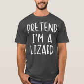 Voorleer Lizard Costume Halloween Lazy Easy T-shirt (Voorkant)