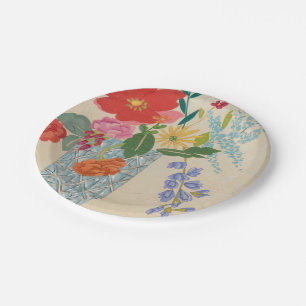 Voorlente bloesems II Papieren Bordje