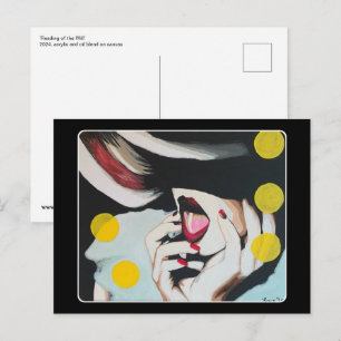 ‘Voorlezing van het testament’ Schilderij op een Briefkaart