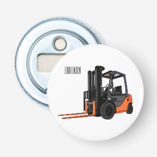 Voorlichting cartoon button flesopener