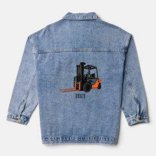 Voorlichting cartoon denim jacket