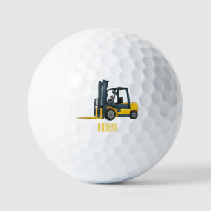 Voorlichting cartoon golfballen