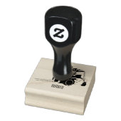 Voorlichting cartoon 	rubberstempel (Stempel)