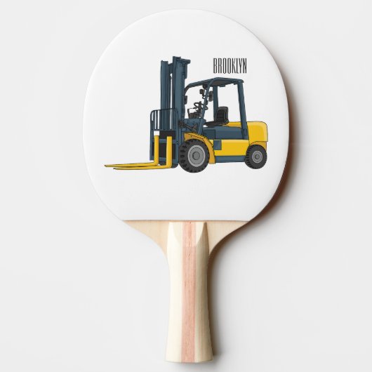 Voorlichting cartoon tafeltennisbatje (Achterkant)