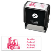 Voorlichting cartoon  zelfinktende stempel (In situ)