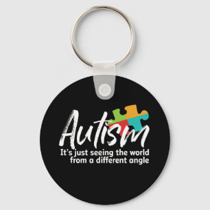 Voorlichting en ondersteuning van autistische kind sleutelhanger