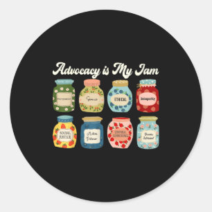 Voorlichting Is Mijn Ding Sociale Rechtvaardigheid Ronde Sticker