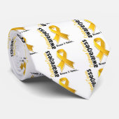 Voorlichting kinderkanker 5 stropdas (Opgerold)