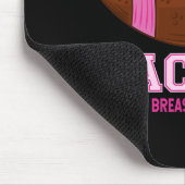 Voorlichting over borstkanker - Amerikaans Footbal Muismat (Hoek)