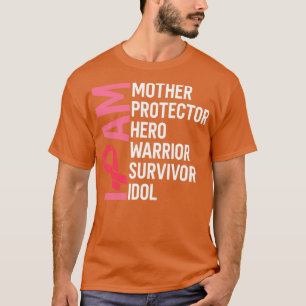 Voorlichting over borstkanker Ik ben moeder Hero W T-shirt