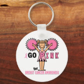 Voorlichting over borstkanker sleutelhanger (Voorkant)