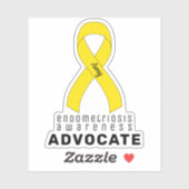 Voorlichting over endometriose Advocate vinylStick Sticker (Vel)