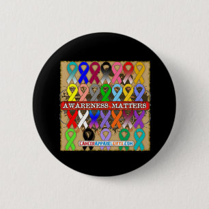 Voorlichting over kanker - Bewustmakingsblokken Ronde Button 5,7 Cm