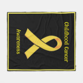 Voorlichting over kinderkanker fleece deken (Voorkant (Horizontaal))