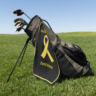 Voorlichting over kinderkanker golfhanddoek