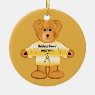 Voorlichting over kinderkanker met Teddy Bear Keramisch Ornament