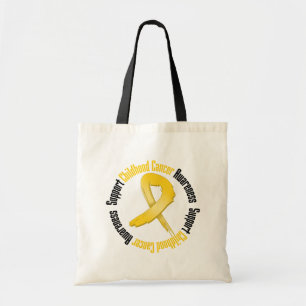 Voorlichting over kinderkanker ondersteunen tote bag
