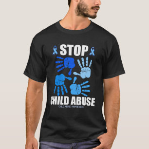 Voorlichting over kindermisbruik stoppen t-shirt