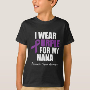 Voorlichting over pancreaskanker die ik Paars voor T-shirt