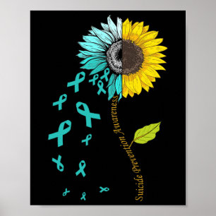 Voorlichting over zelfmoordpreventie Zonnebloem 1 Poster