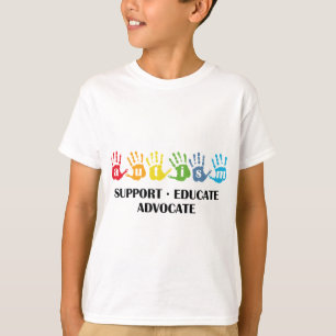 Voorlichting van autisme: Steun Onderwijs Advocate T-shirt