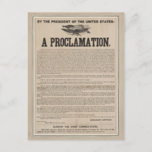 Voorlopige evaluatie Proclamation Broadside Briefkaart