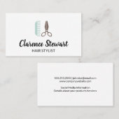 Voorlopige haarstylist visitekaartje (Voorkant / Achterkant)