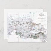  voorlopige kaart van de Mount Everest (Voorkant / Achterkant)