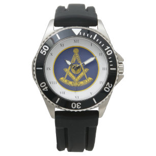 Voorlopige master Freemason Square and Compass Mas Horloge