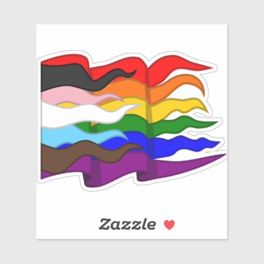 Voorlopige vlag sticker (Vel)